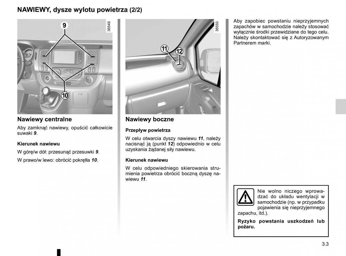 Renault Traffic III 2 instrukcja obslugi / page 167