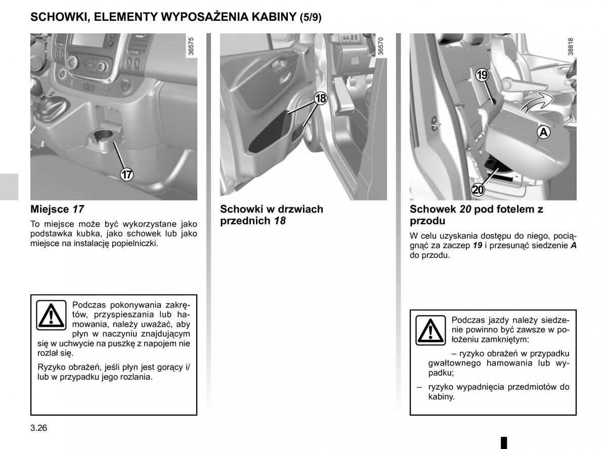 Renault Traffic III 2 instrukcja obslugi / page 190