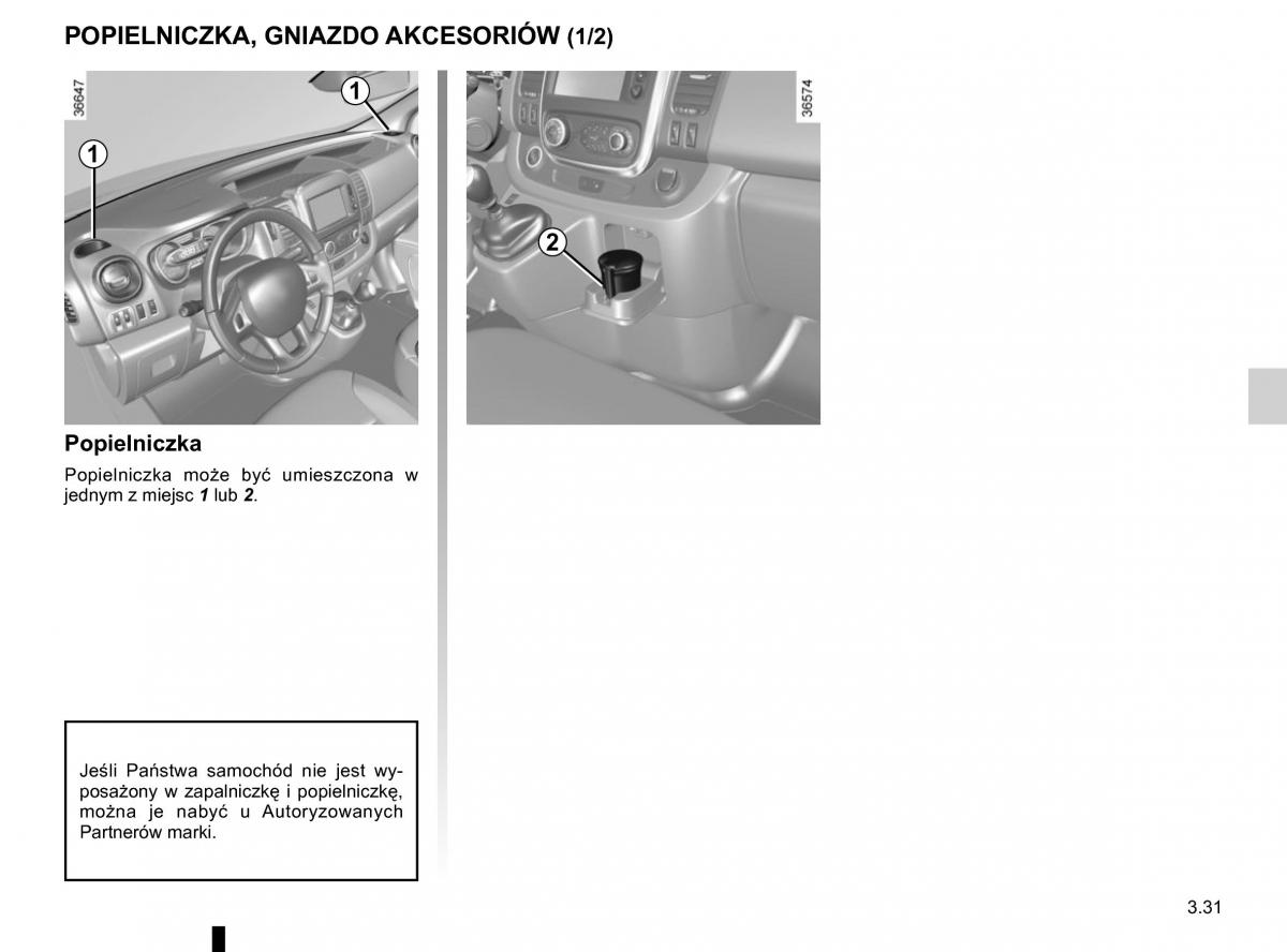 Renault Traffic III 2 instrukcja obslugi / page 195