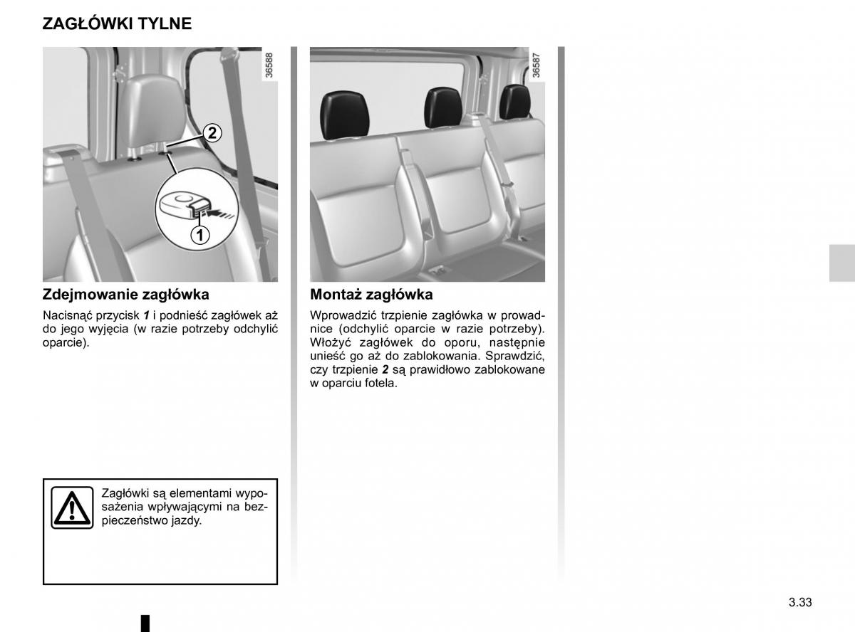 Renault Traffic III 2 instrukcja obslugi / page 197