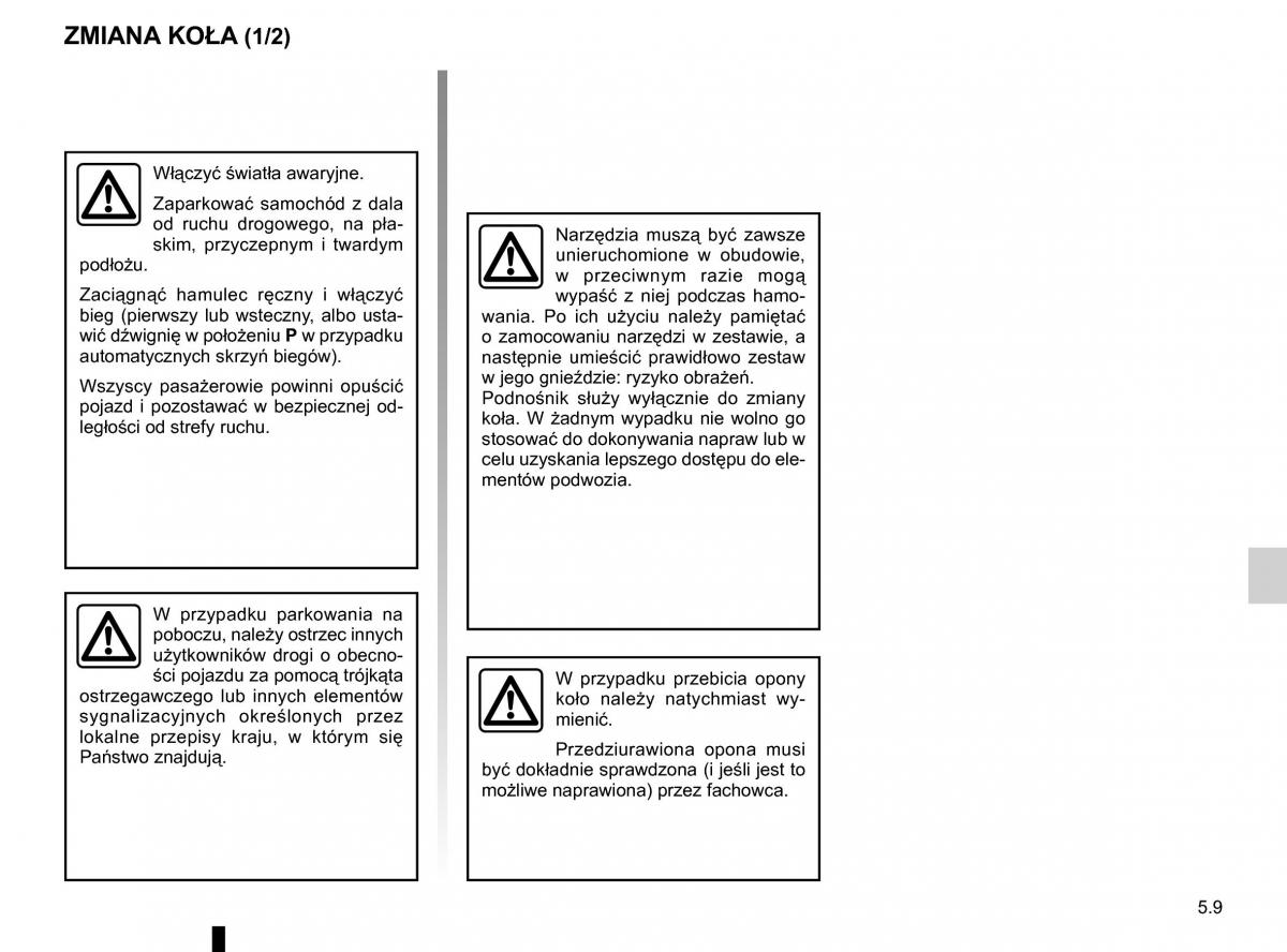 Renault Traffic III 2 instrukcja obslugi / page 235