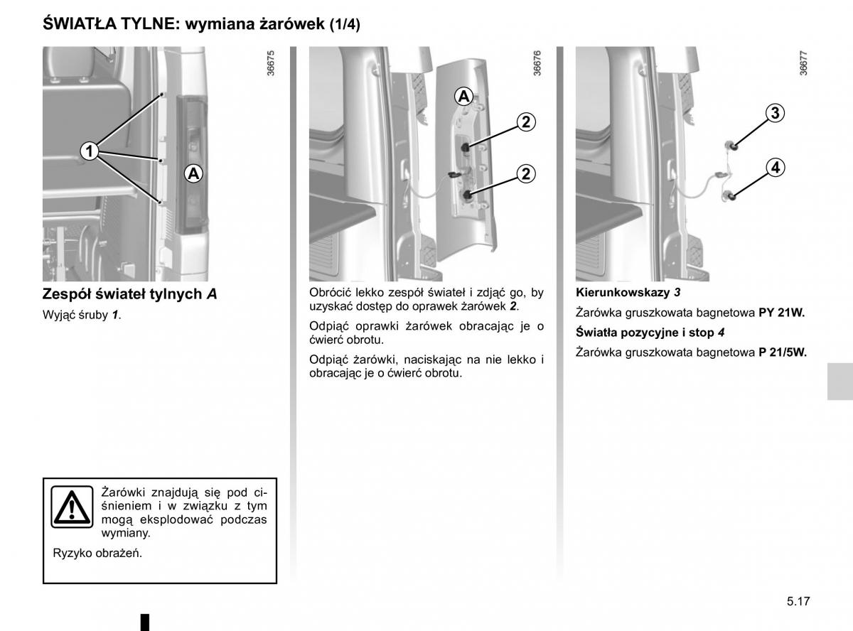 Renault Traffic III 2 instrukcja obslugi / page 243