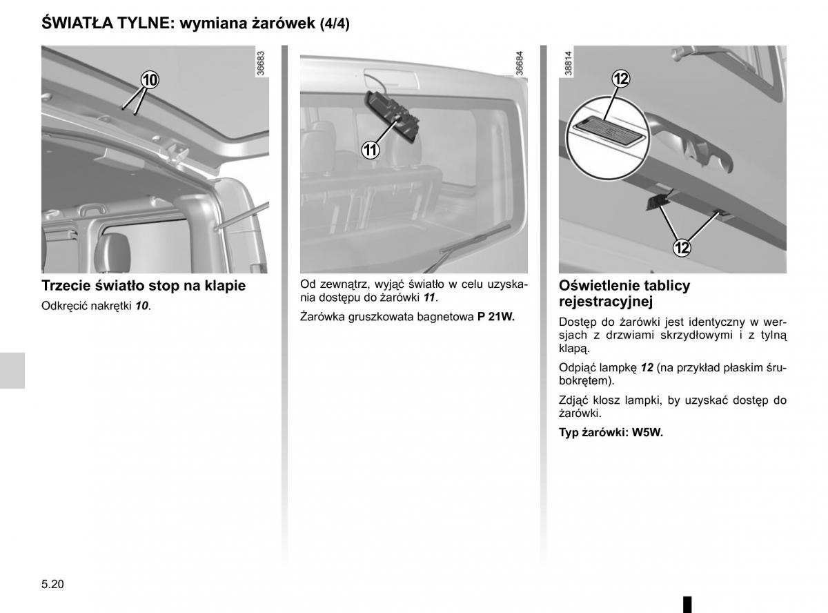 Renault Traffic III 2 instrukcja obslugi / page 246