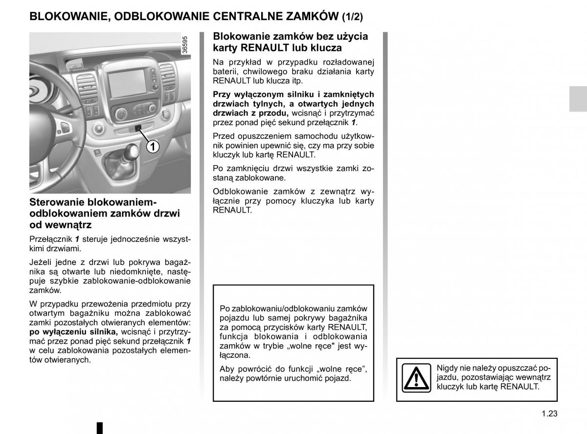 Renault Traffic III 2 instrukcja obslugi / page 29