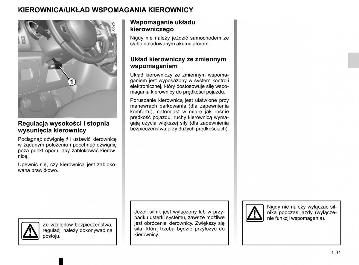 Renault Traffic III 2 instrukcja obslugi / page 37