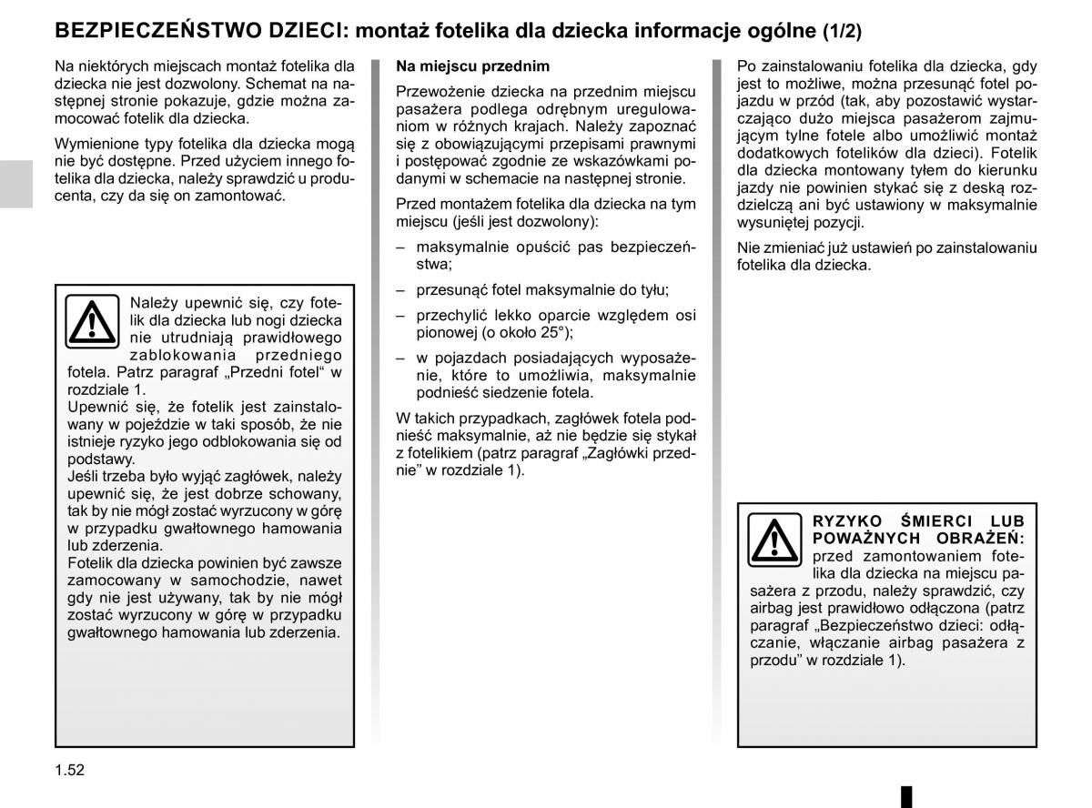 Renault Traffic III 2 FL instrukcja obslugi / page 58