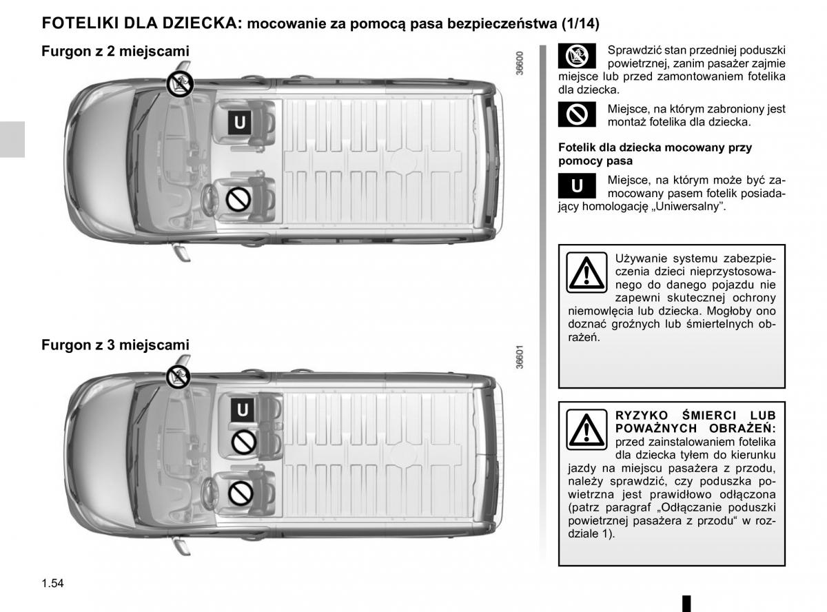 Renault Traffic III 2 FL instrukcja obslugi / page 60