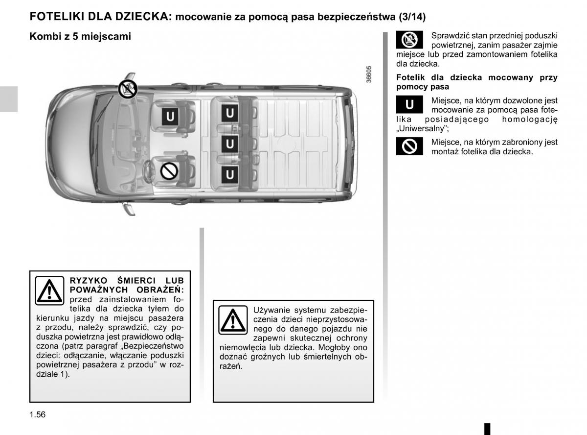 Renault Traffic III 2 FL instrukcja obslugi / page 62