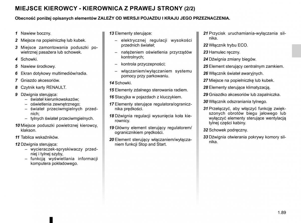 Renault Traffic III 2 FL instrukcja obslugi / page 95