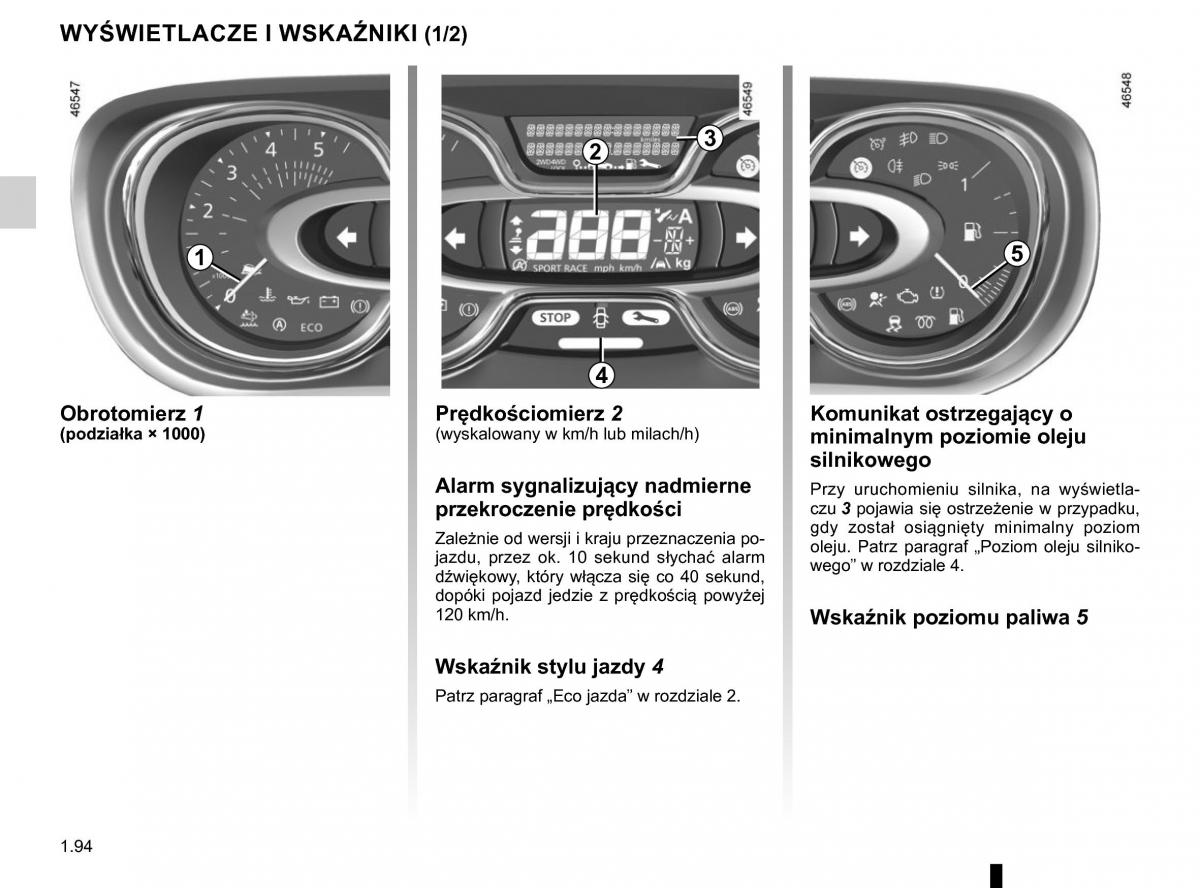 Renault Traffic III 2 FL instrukcja obslugi / page 100