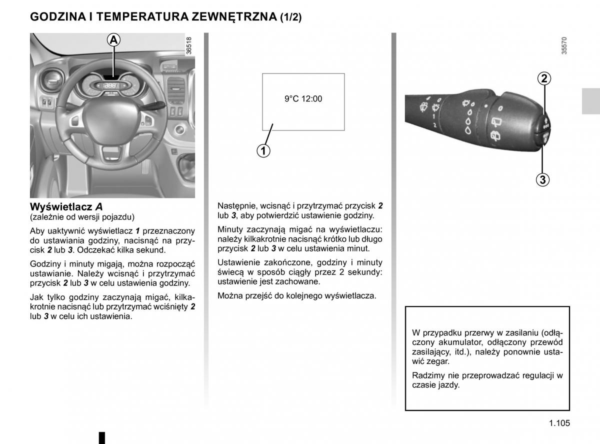 Renault Traffic III 2 FL instrukcja obslugi / page 111