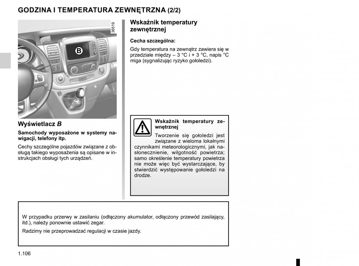 Renault Traffic III 2 FL instrukcja obslugi / page 112