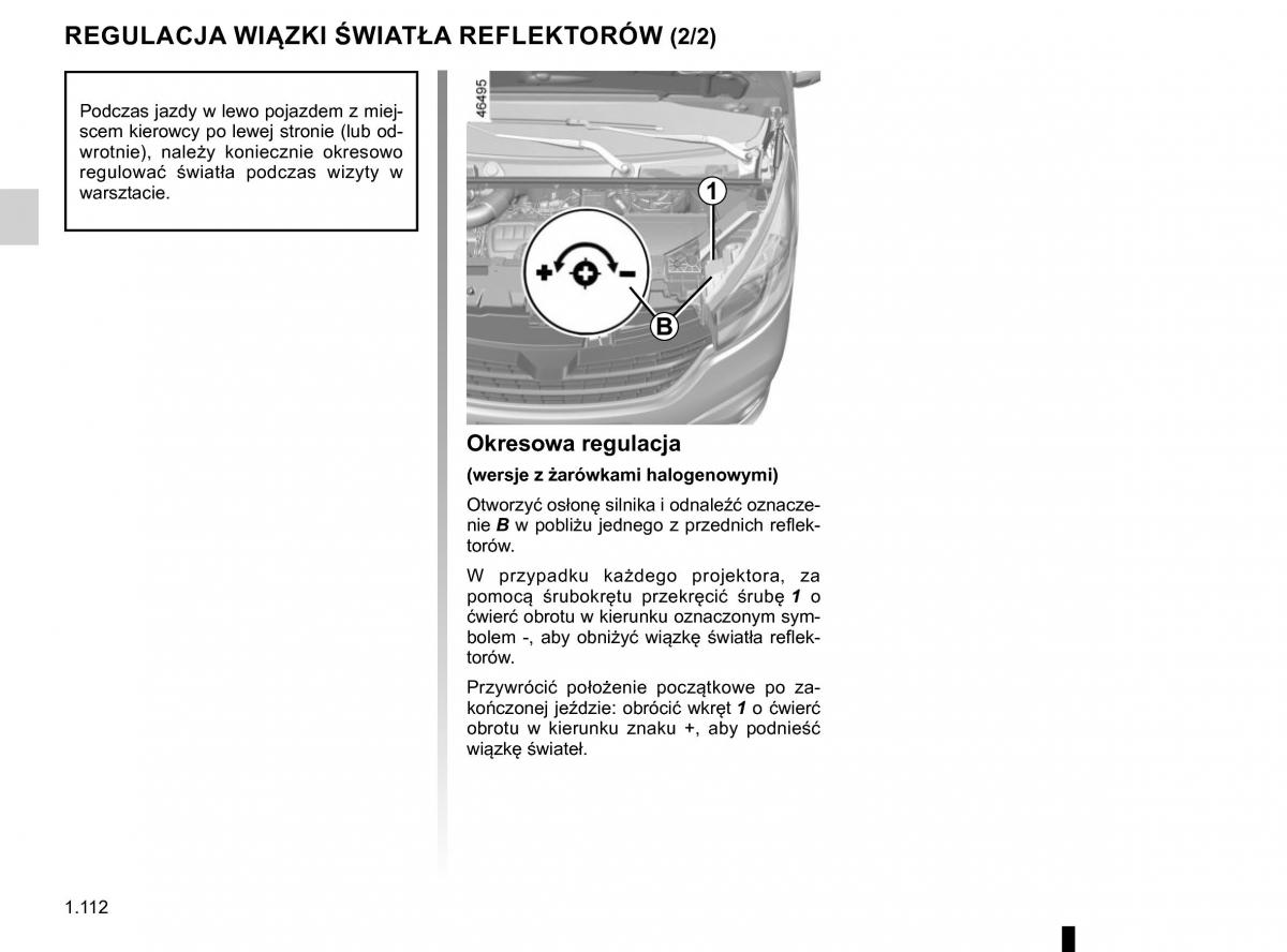 Renault Traffic III 2 FL instrukcja obslugi / page 118