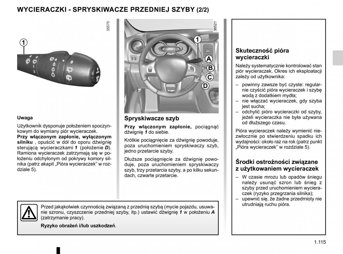 Renault Traffic III 2 FL instrukcja obslugi / page 121