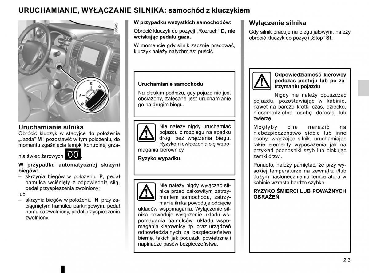 Renault Traffic III 2 FL instrukcja obslugi / page 133