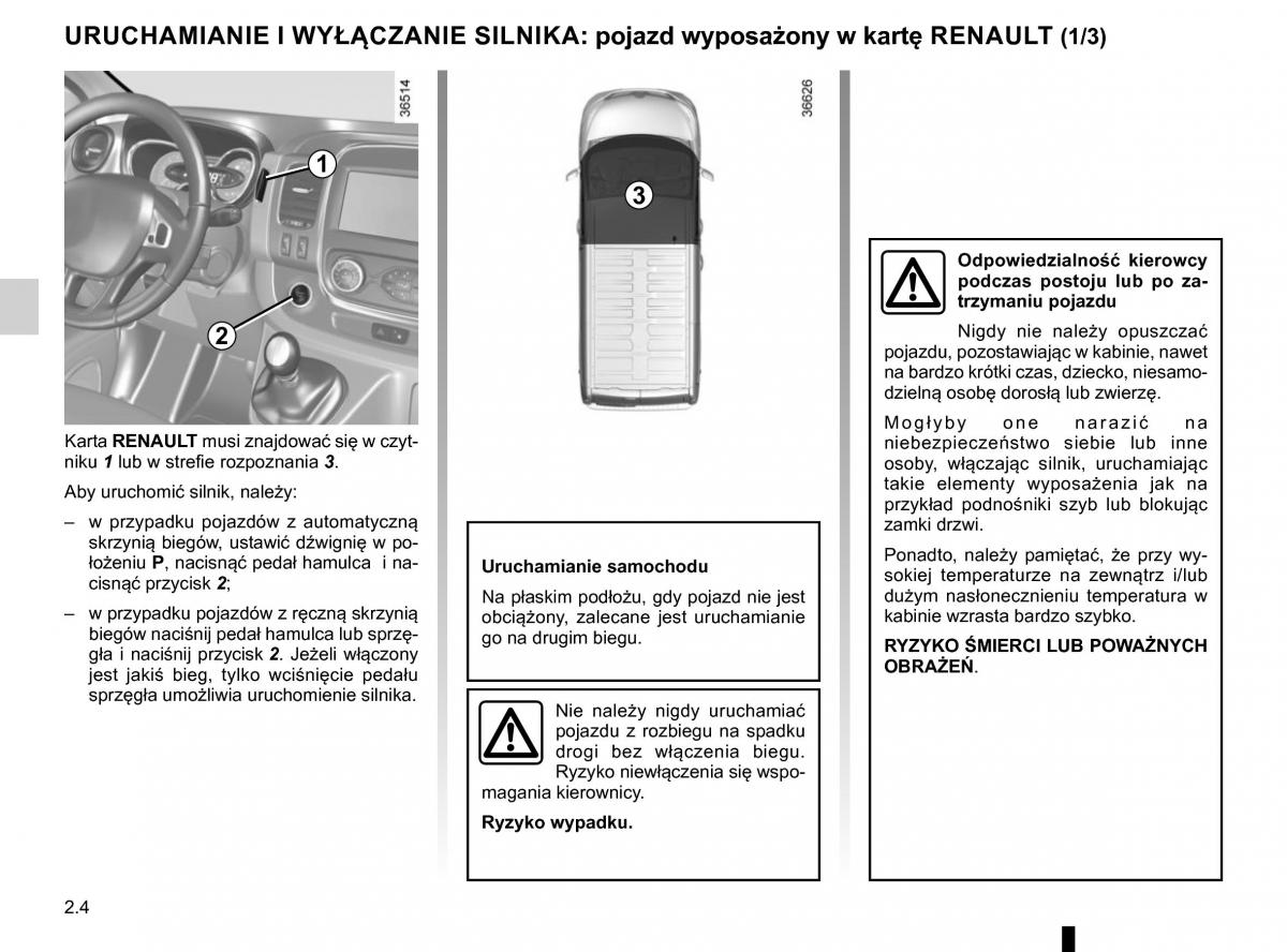 Renault Traffic III 2 FL instrukcja obslugi / page 134