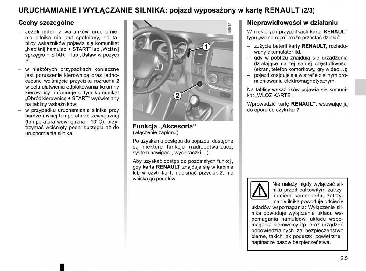 Renault Traffic III 2 FL instrukcja obslugi / page 135