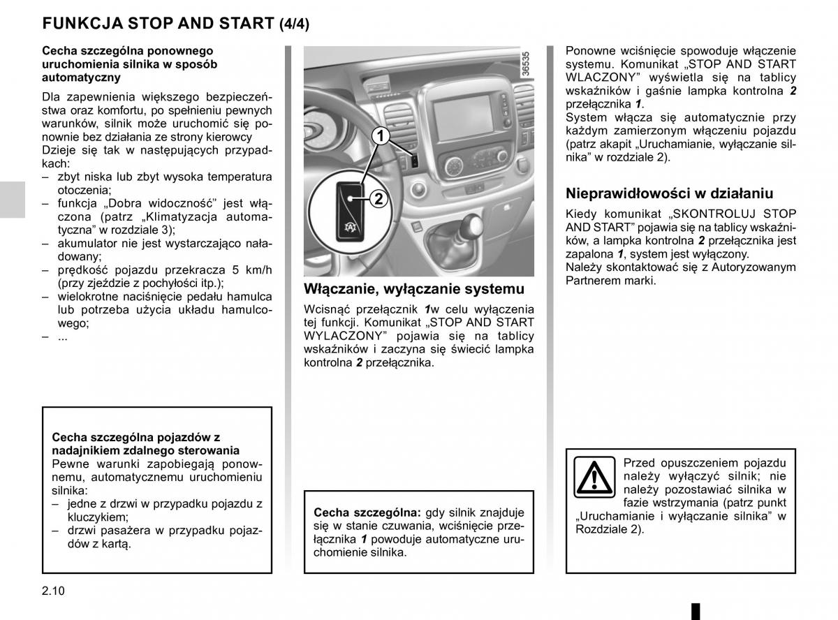 Renault Traffic III 2 FL instrukcja obslugi / page 140