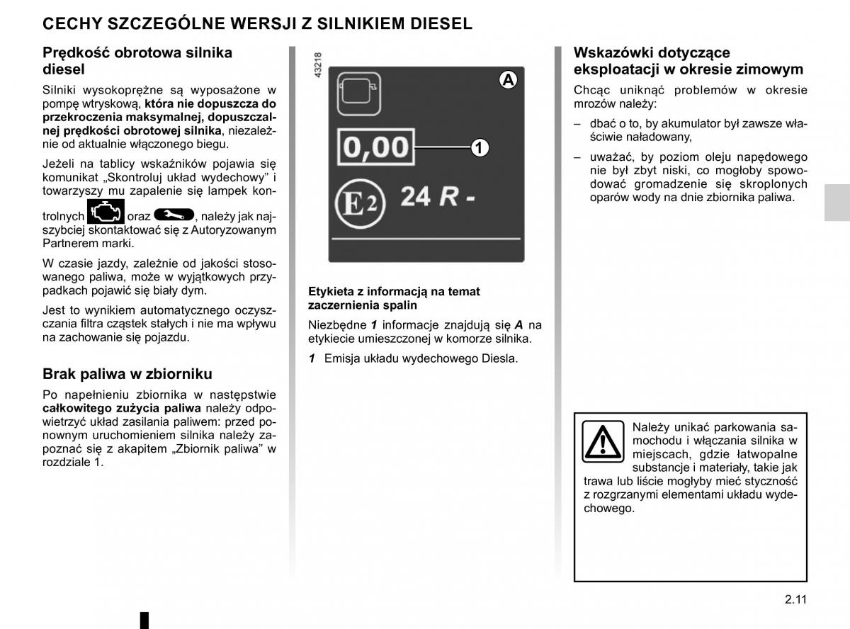 Renault Traffic III 2 FL instrukcja obslugi / page 141