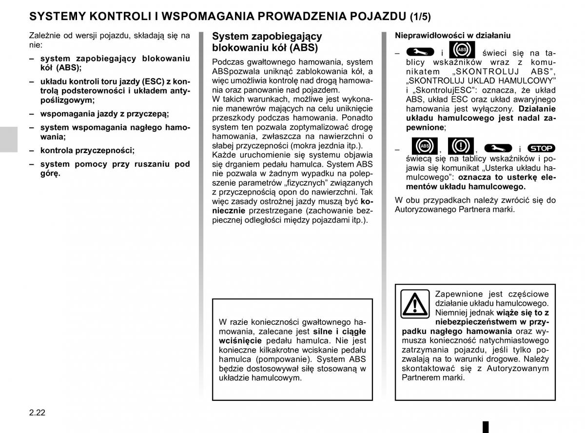 Renault Traffic III 2 FL instrukcja obslugi / page 152