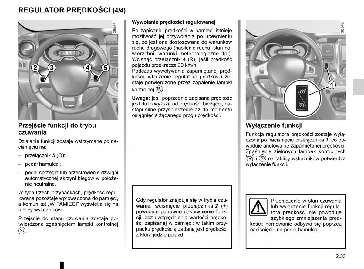 Renault Traffic III 2 FL instrukcja obslugi / page 163