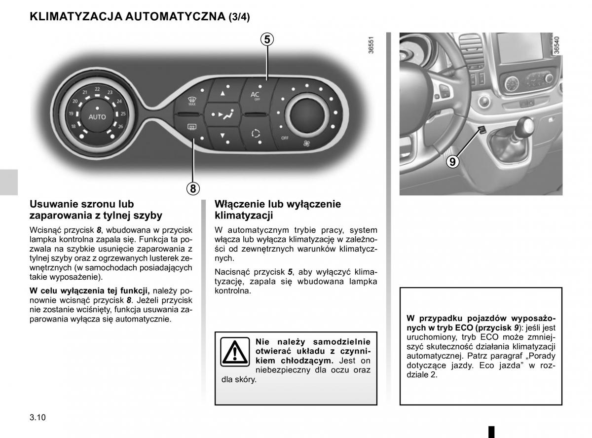 Renault Traffic III 2 FL instrukcja obslugi / page 184