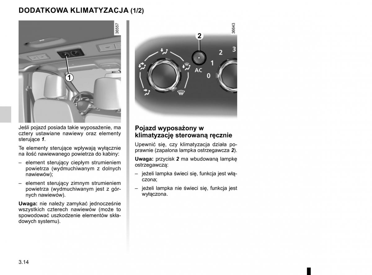 Renault Traffic III 2 FL instrukcja obslugi / page 188