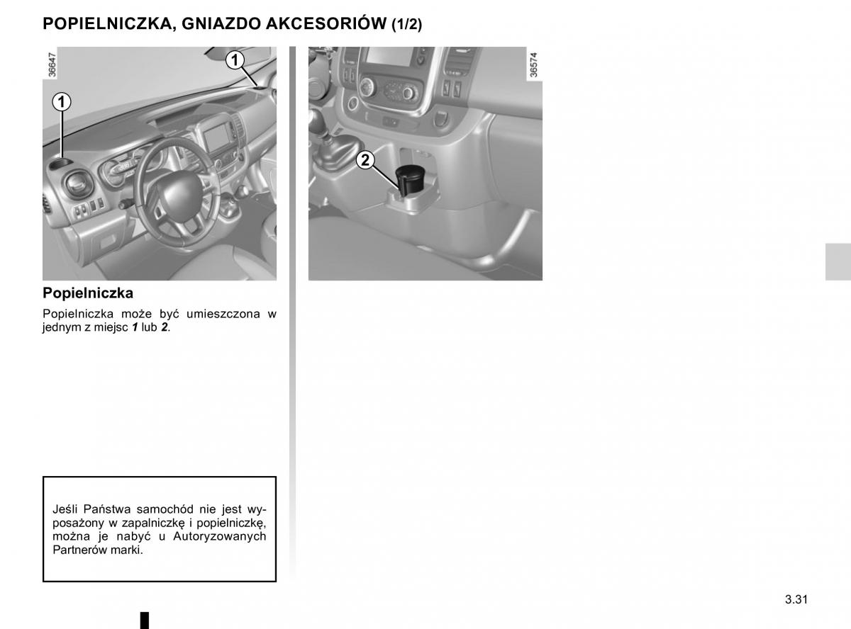 Renault Traffic III 2 FL instrukcja obslugi / page 205