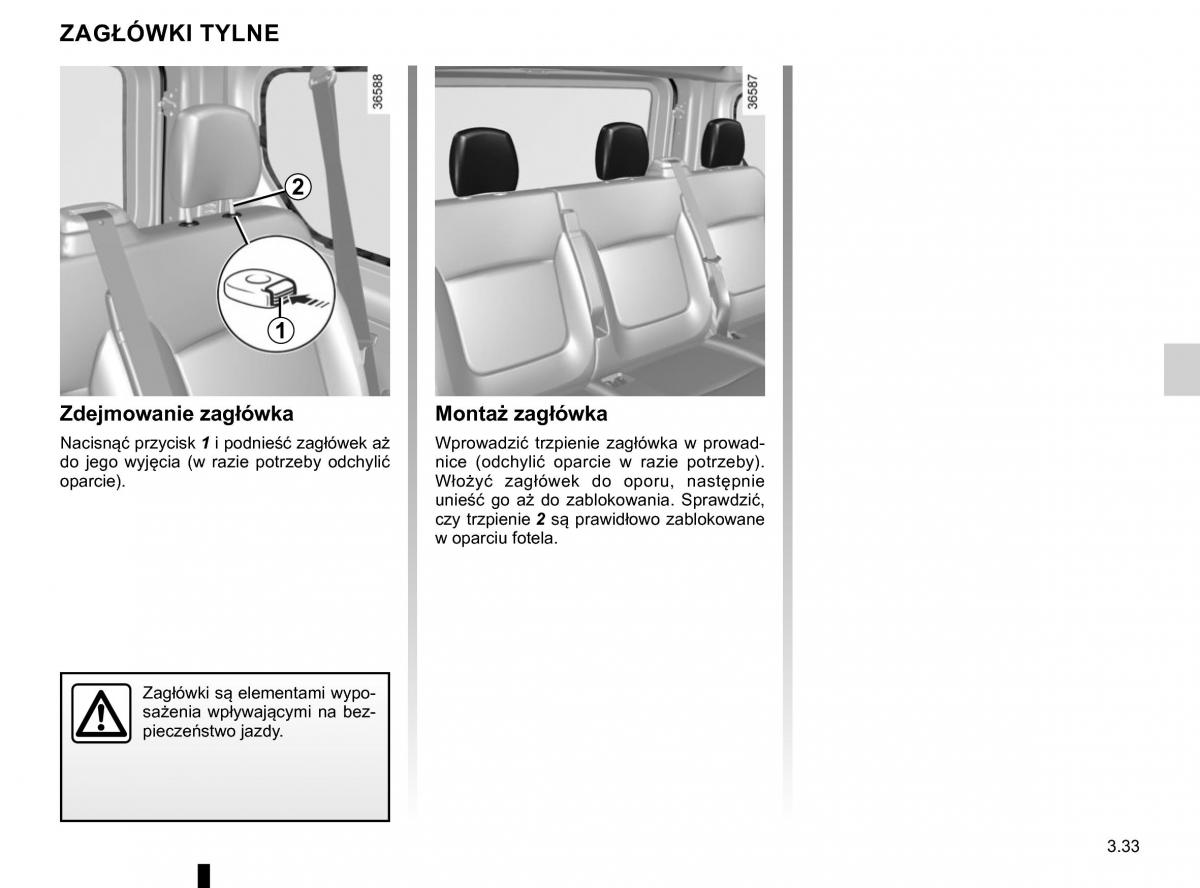 Renault Traffic III 2 FL instrukcja obslugi / page 207