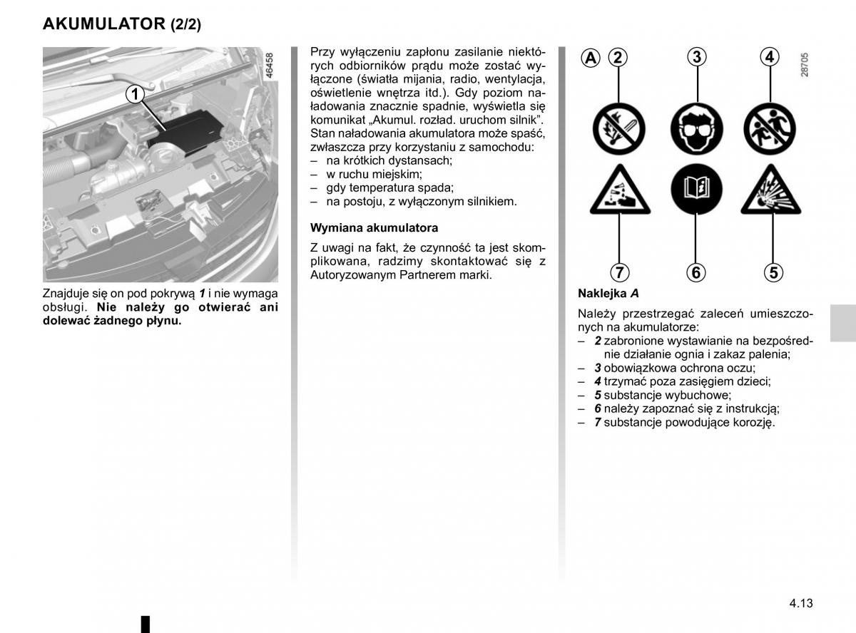 Renault Traffic III 2 FL instrukcja obslugi / page 231