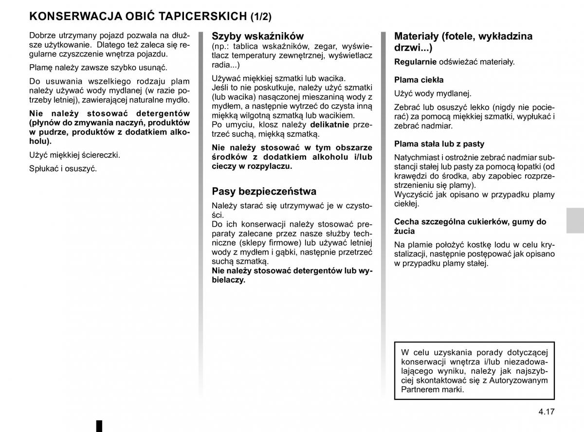 Renault Traffic III 2 FL instrukcja obslugi / page 235