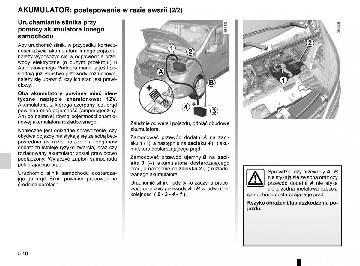 Renault Traffic III 2 FL instrukcja obslugi / page 252