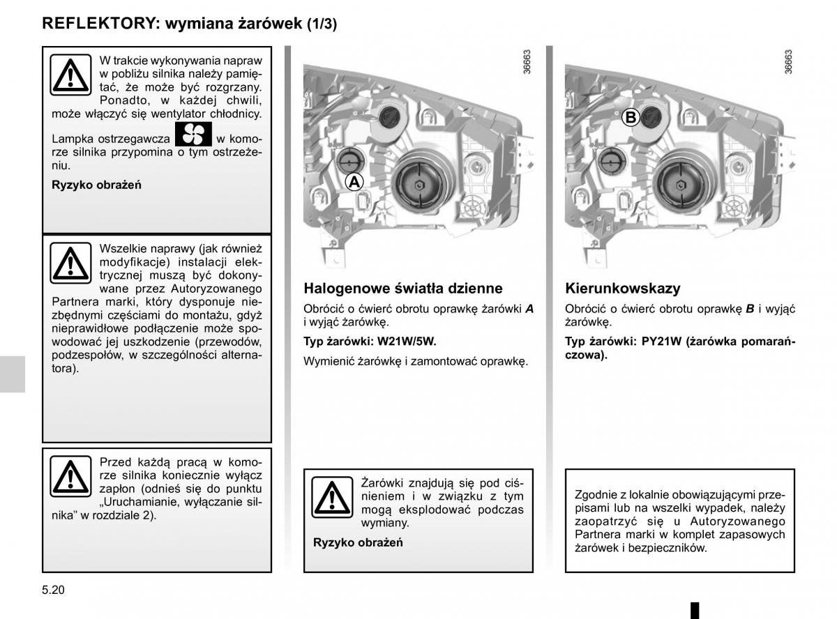 Renault Traffic III 2 FL instrukcja obslugi / page 256