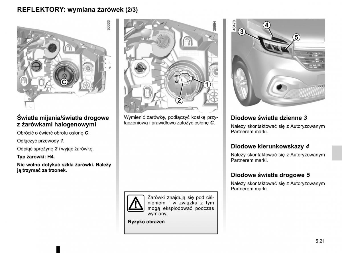 Renault Traffic III 2 FL instrukcja obslugi / page 257