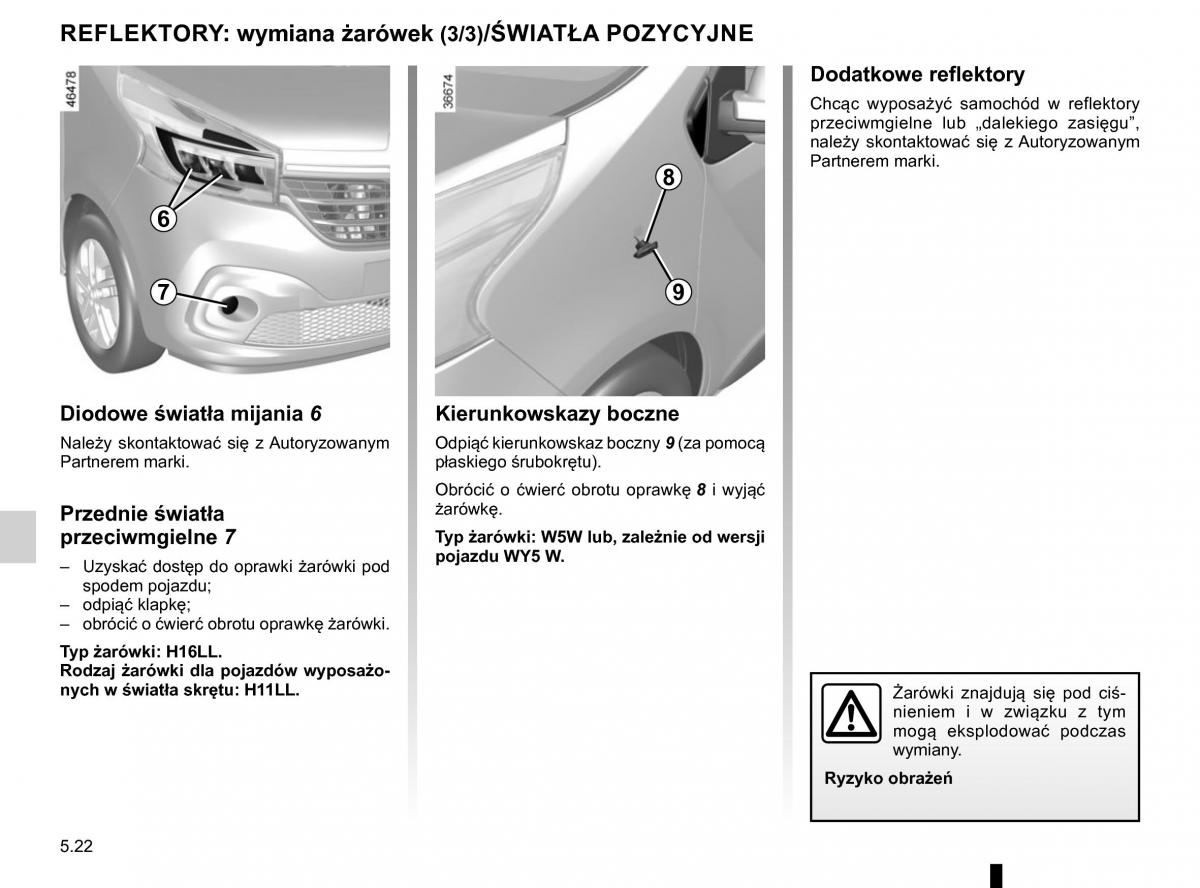 Renault Traffic III 2 FL instrukcja obslugi / page 258