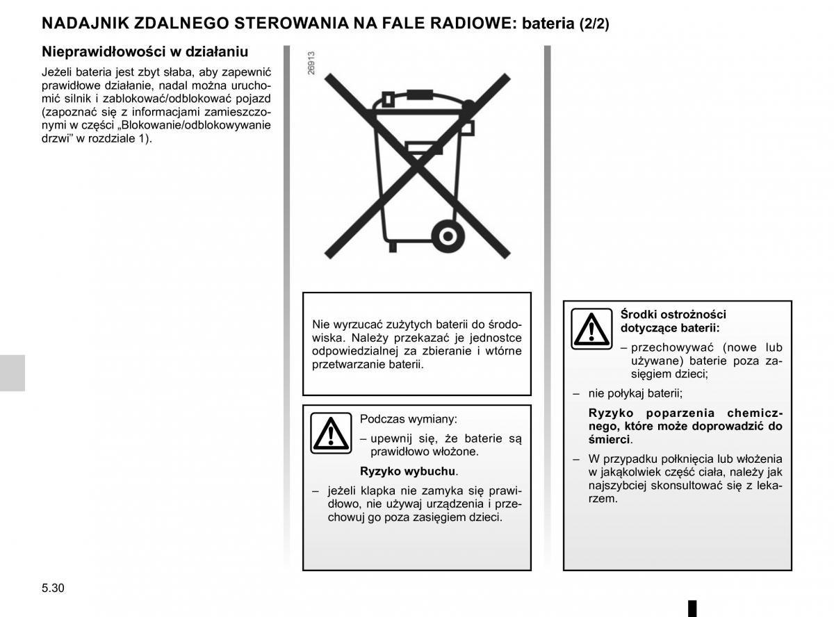 Renault Traffic III 2 FL instrukcja obslugi / page 266