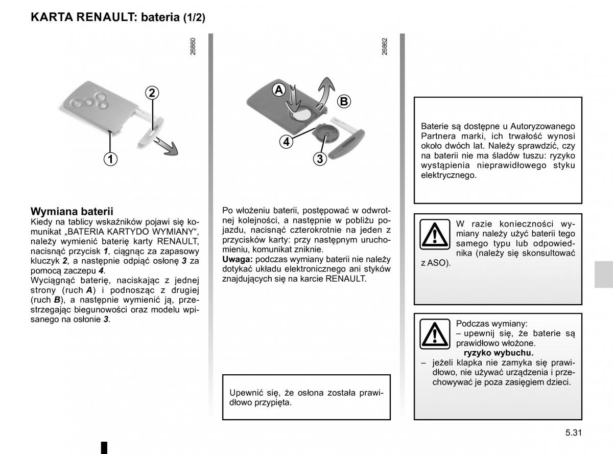 Renault Traffic III 2 FL instrukcja obslugi / page 267