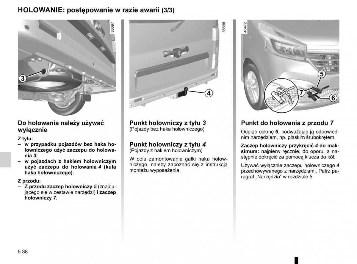 Renault Traffic III 2 FL instrukcja obslugi / page 274