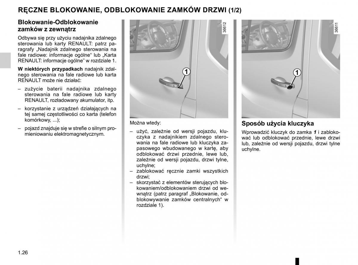 Renault Traffic III 2 FL instrukcja obslugi / page 32