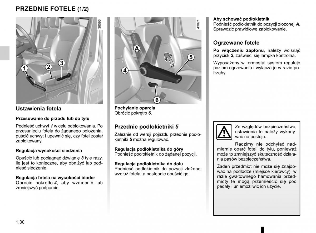 Renault Traffic III 2 FL instrukcja obslugi / page 36