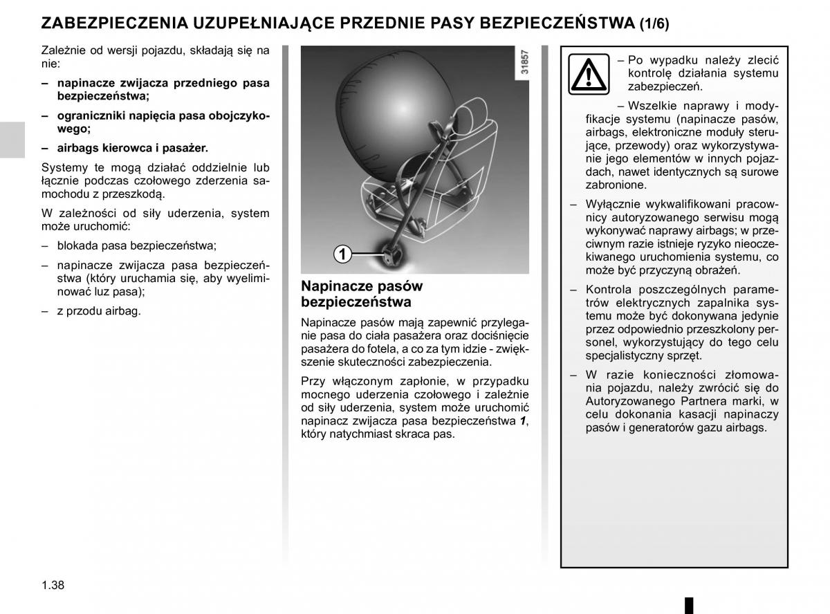 Renault Traffic III 2 FL instrukcja obslugi / page 44