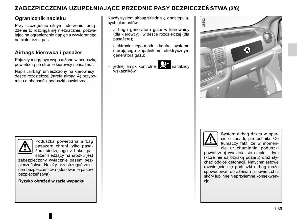 Renault Traffic III 2 FL instrukcja obslugi / page 45