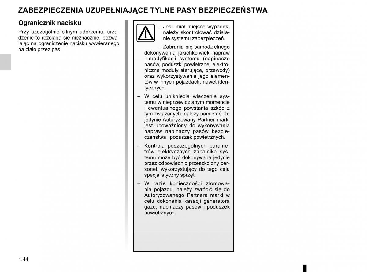 Renault Traffic III 2 FL instrukcja obslugi / page 50