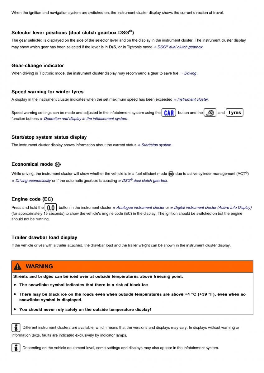 VW Volkswagen Tiguan II 2 owners manual / page 65