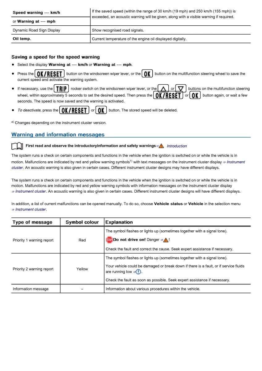 VW Volkswagen Tiguan II 2 owners manual / page 68