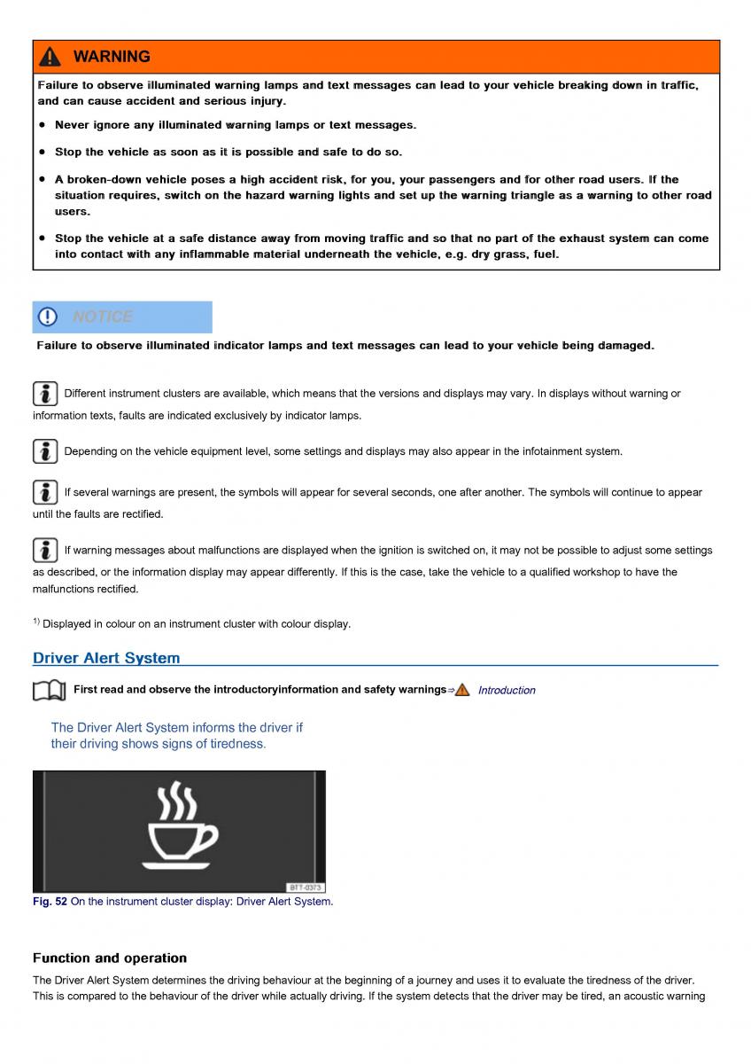 VW Volkswagen Tiguan II 2 owners manual / page 69