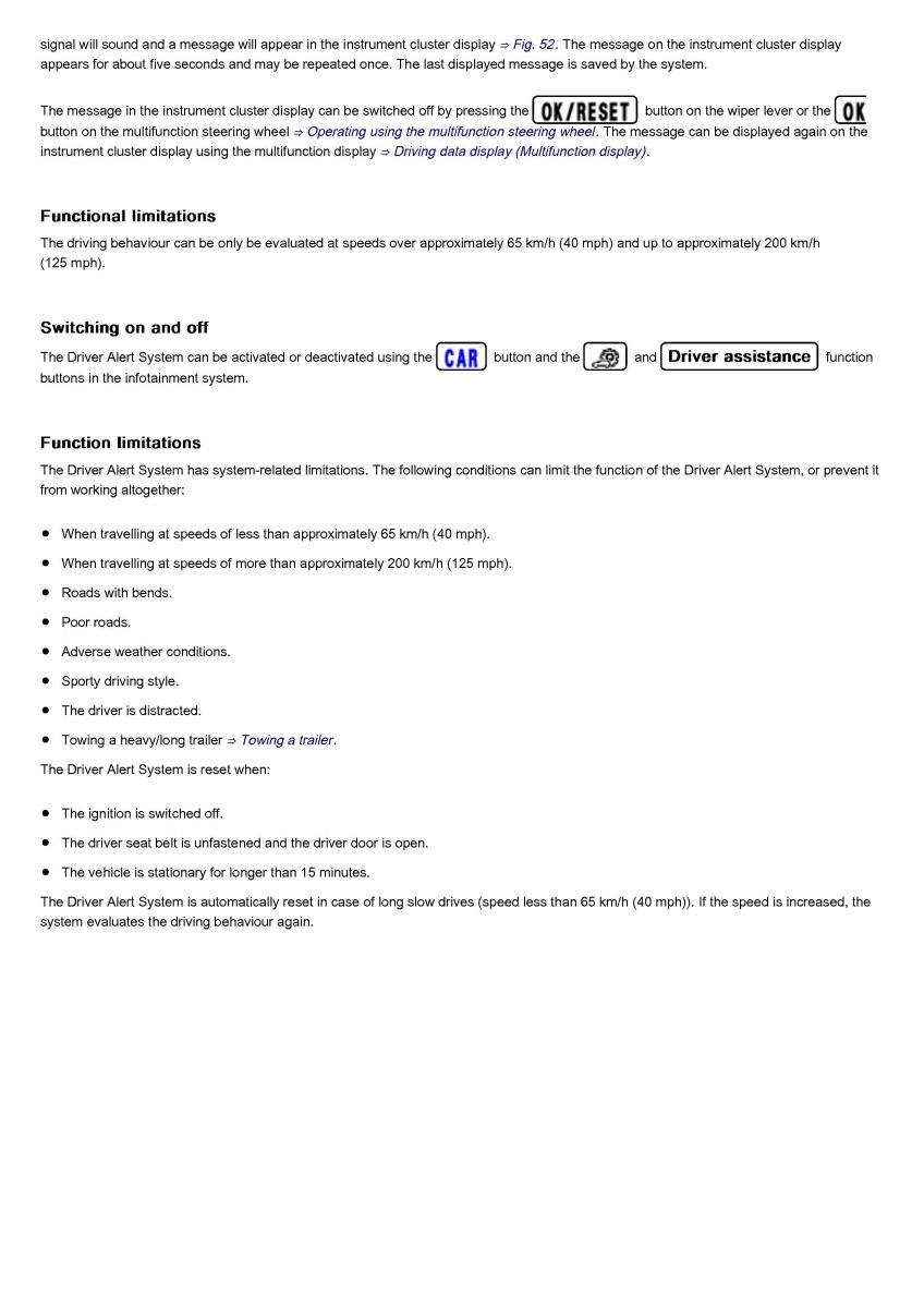 VW Volkswagen Tiguan II 2 owners manual / page 70