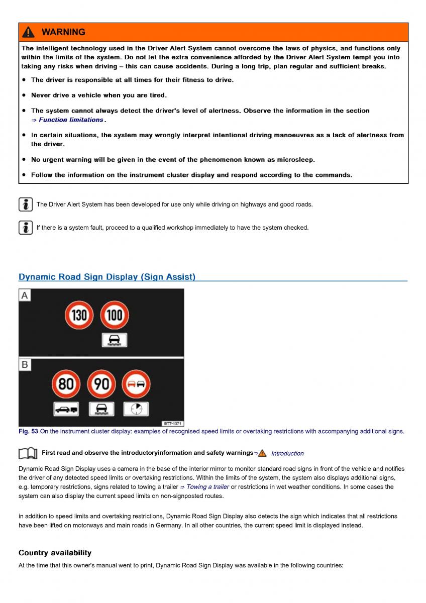 VW Volkswagen Tiguan II 2 owners manual / page 71