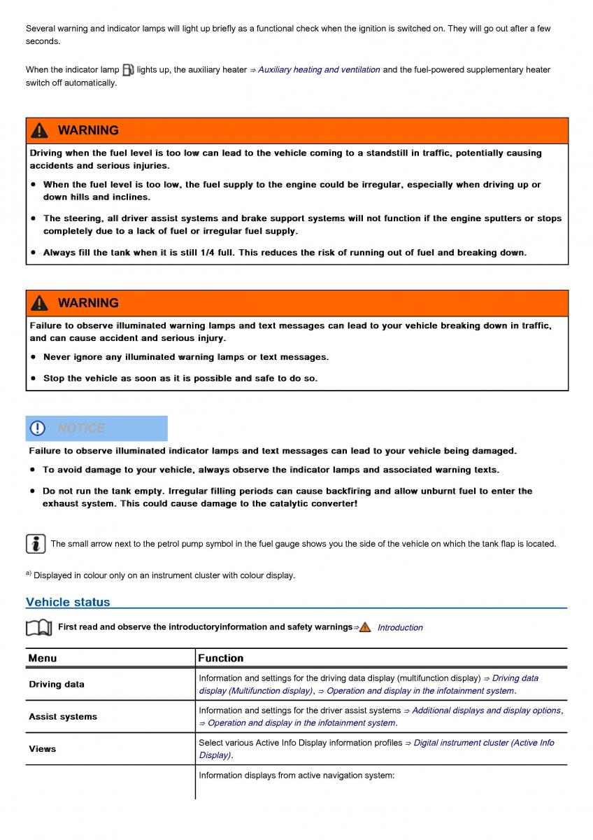 VW Volkswagen Tiguan II 2 owners manual / page 76