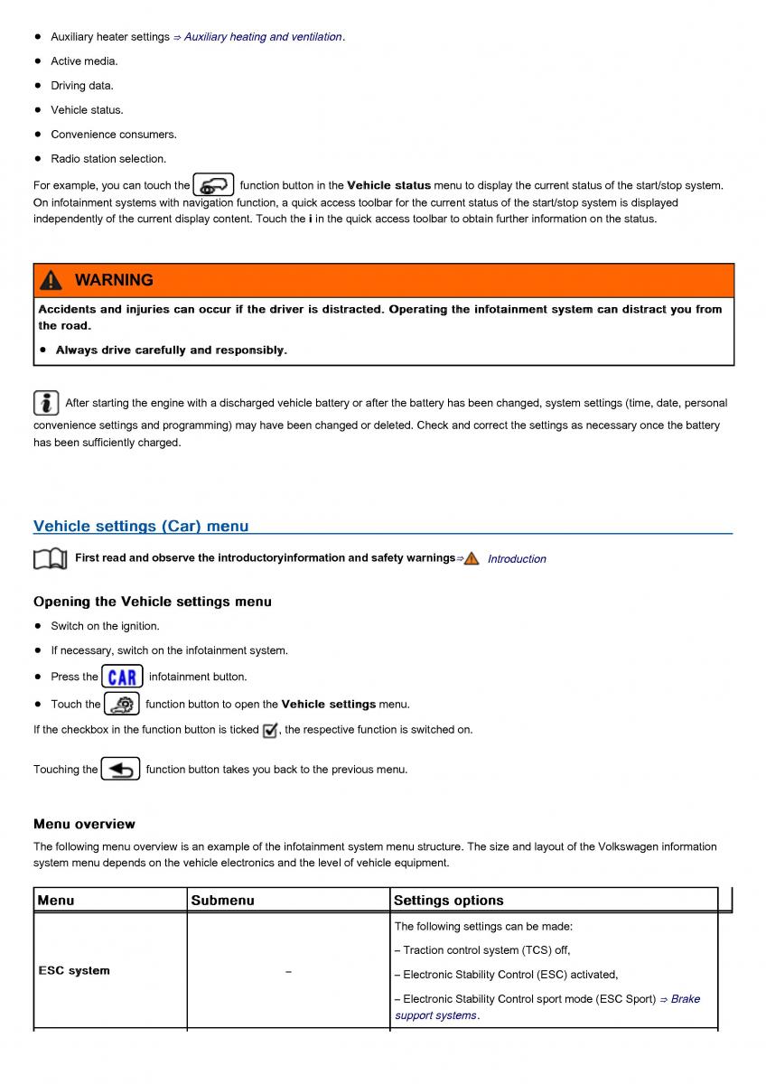 VW Volkswagen Tiguan II 2 owners manual / page 88